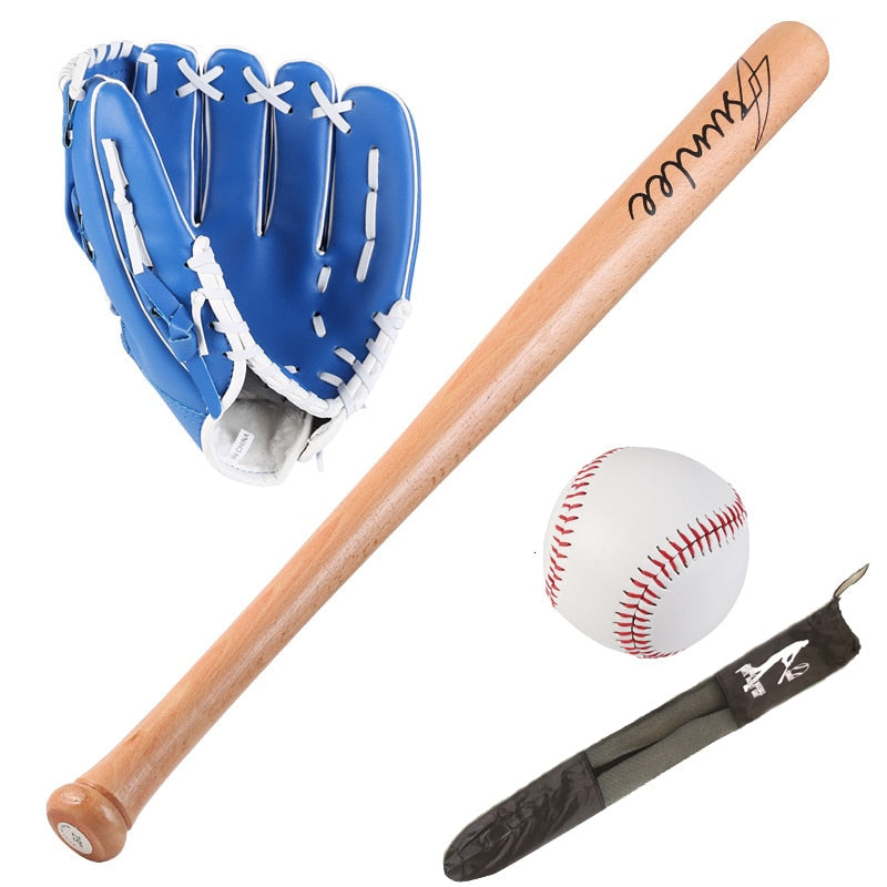 25-Inch Wood Baseball Bat Set