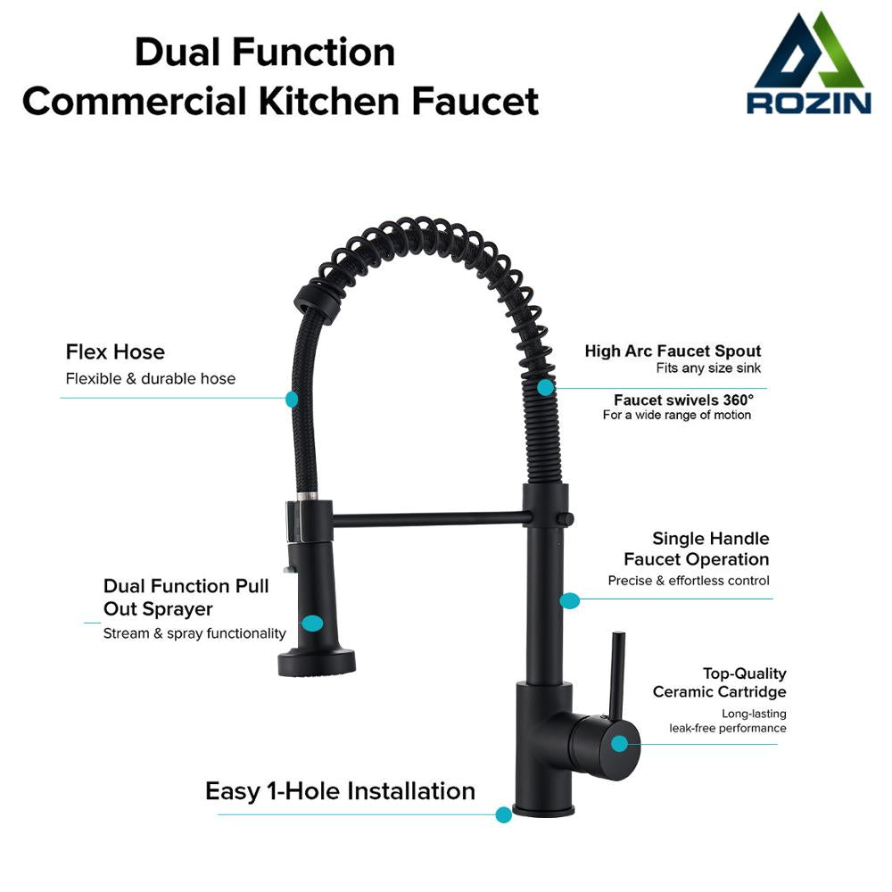 Sleek Matte Black Mixer Tap