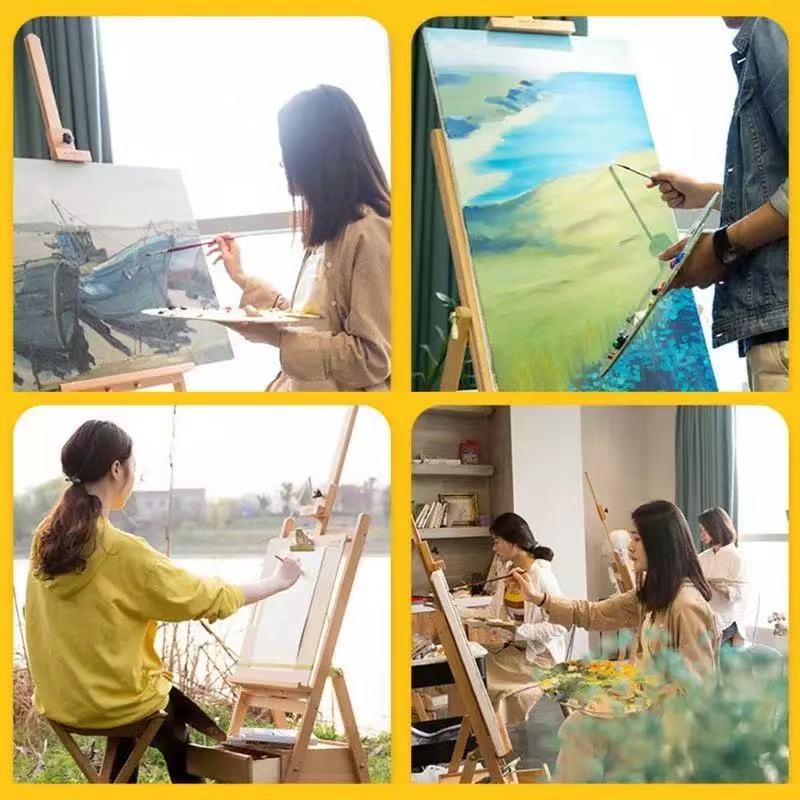 Oil Paint Set 24 Colors 12ml Richly Pigmented Painting Art