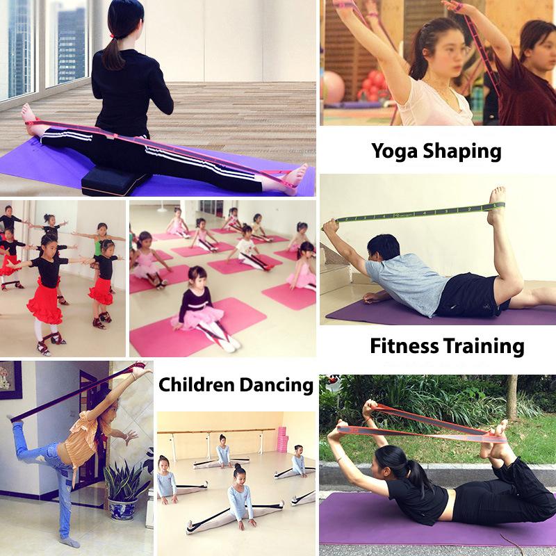 Yoga Pull Strap Belt Polyester Latex Elastic Latin