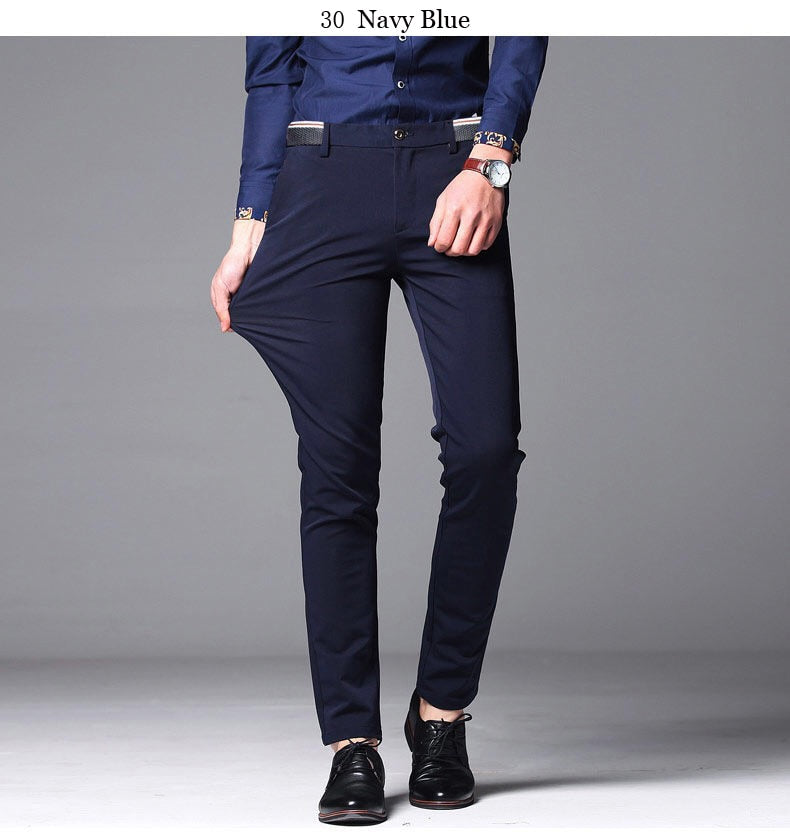 Elastic and Wrinkle Resistant Trousers