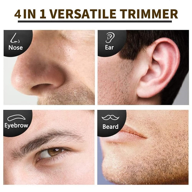 Rechargeable 4in1 Nose and Beard Trimmer