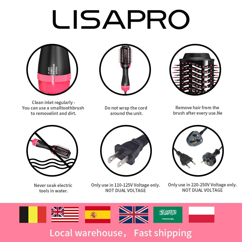LISAPRO Hot Air Brush