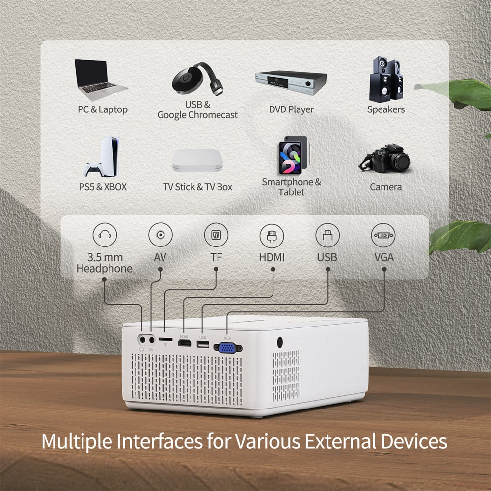WEWATCH V10 8500 Lumens LED Portable Projector