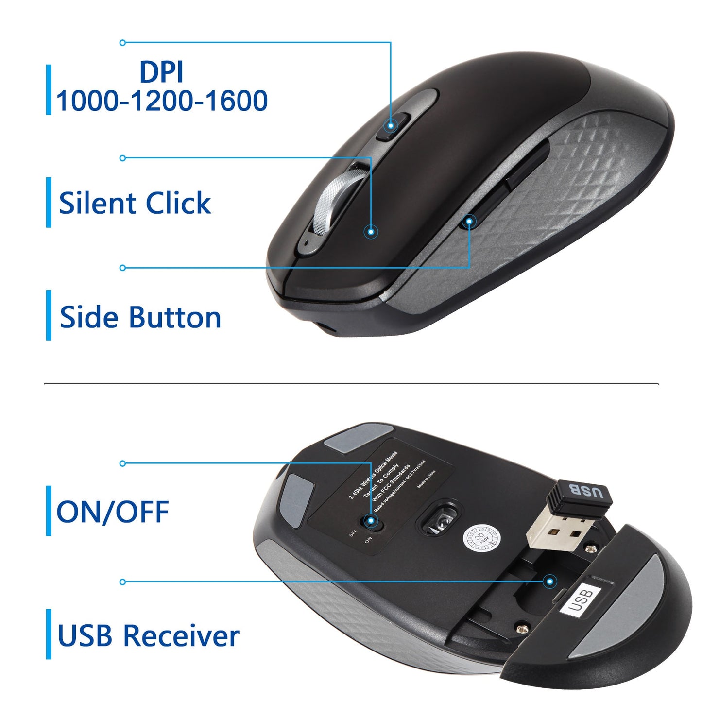Silent Keyboard and Mouse Set