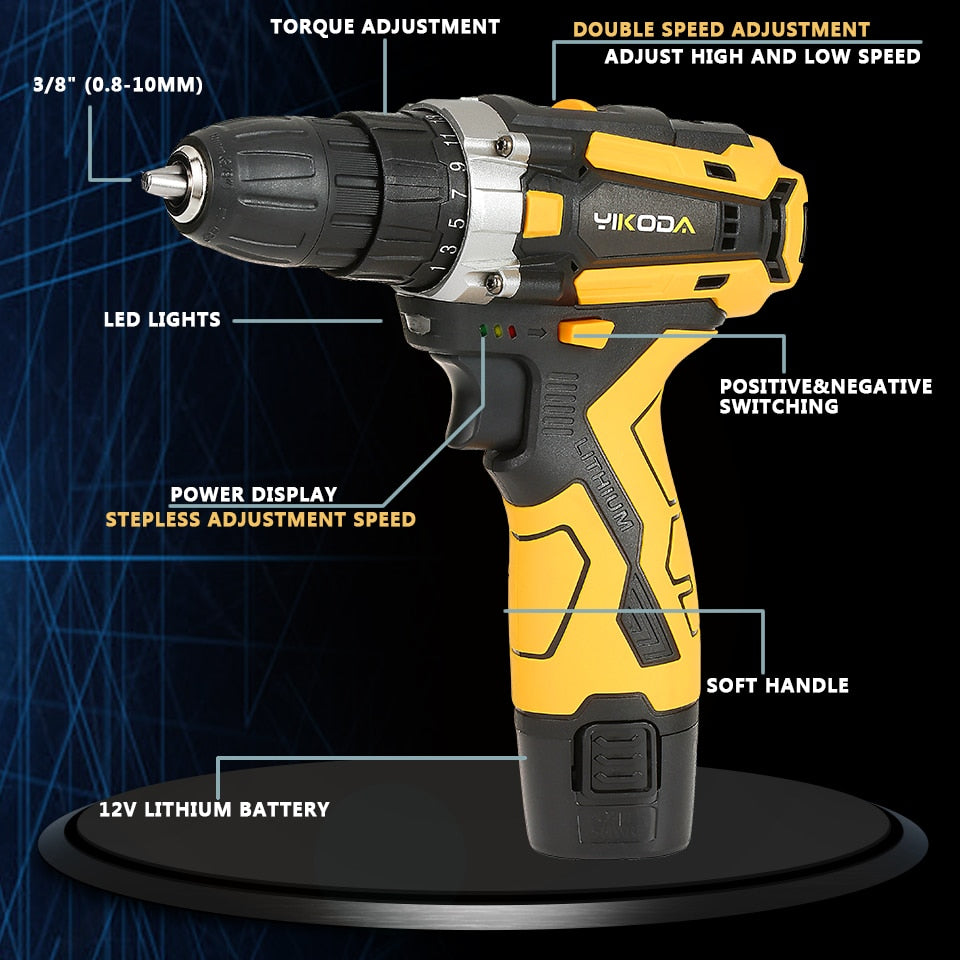 Electric Screwdriver Cordless Drill