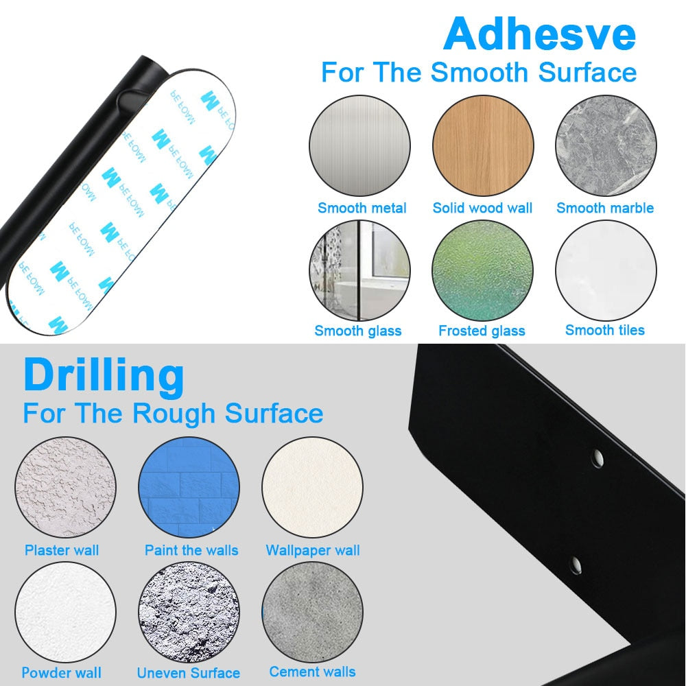 Punch-Free Stainless Steel Paper Towel Holder
