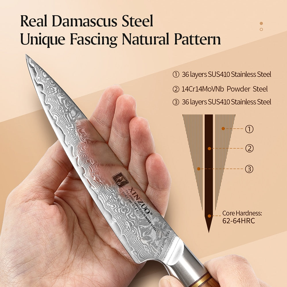 XINZUO 1-8pcs Kitchen Knife Set