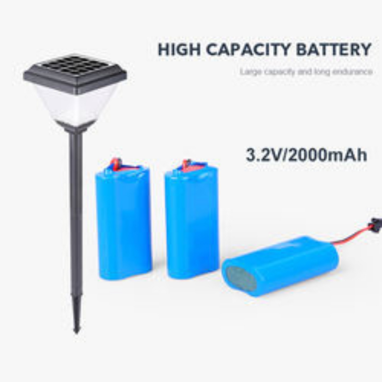 Pole Light Solar Garden Lawn Lamp