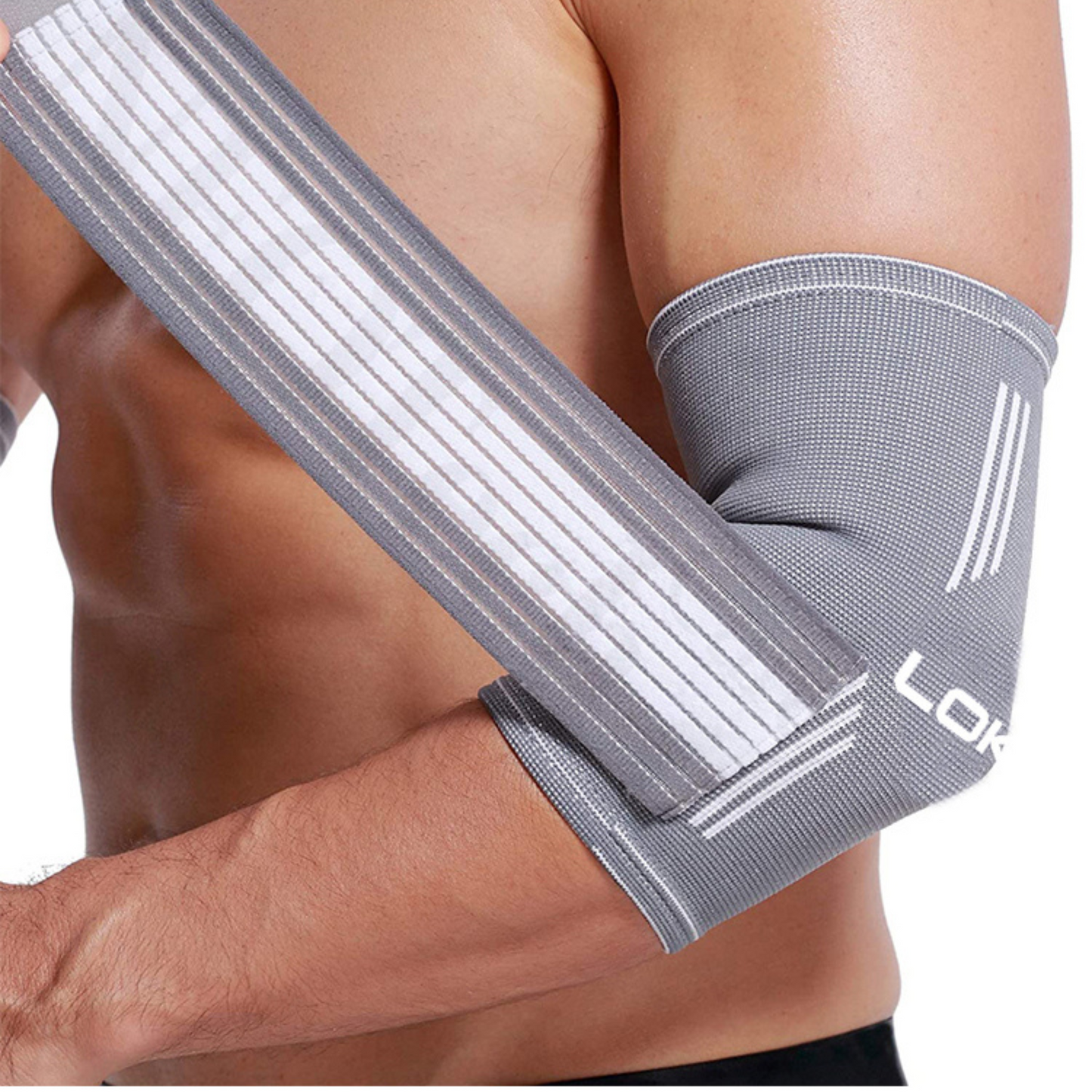 Tennis Elbow Pain with Brace Support
