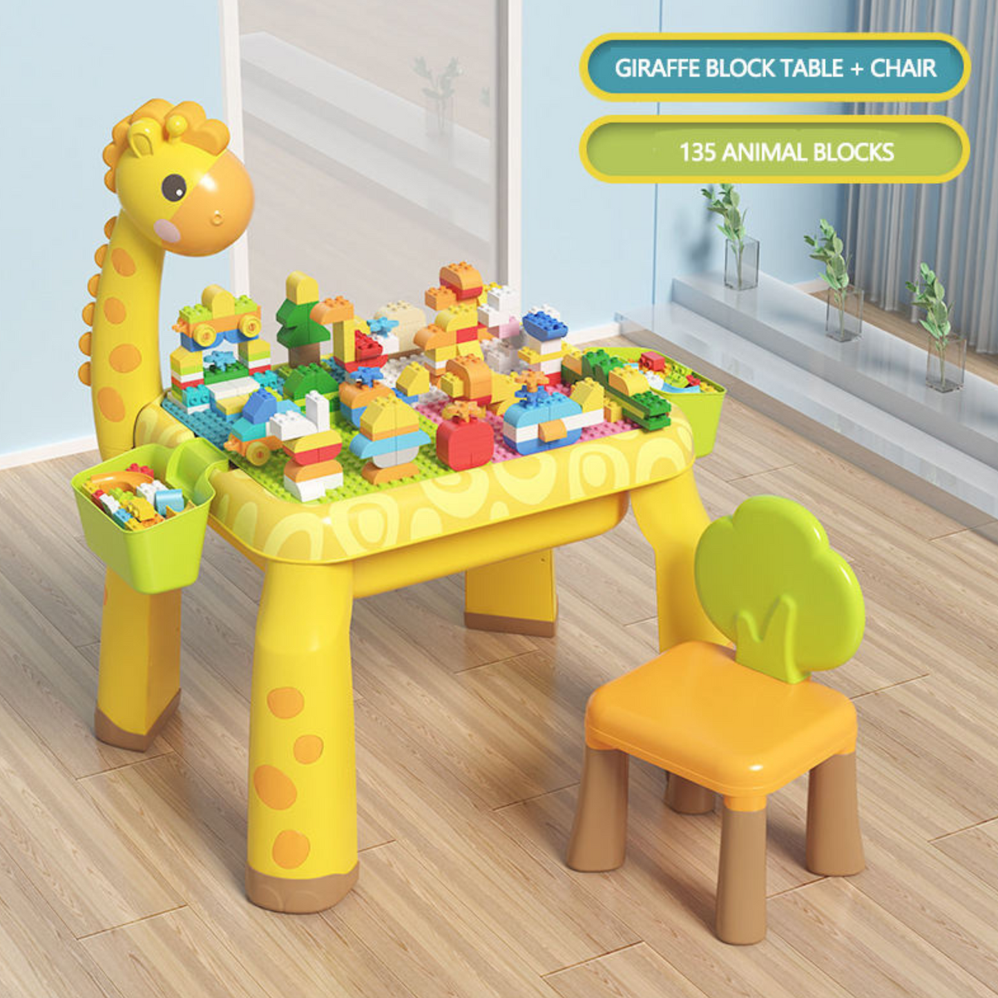 Cute Giraffe Drawing Toys Table
