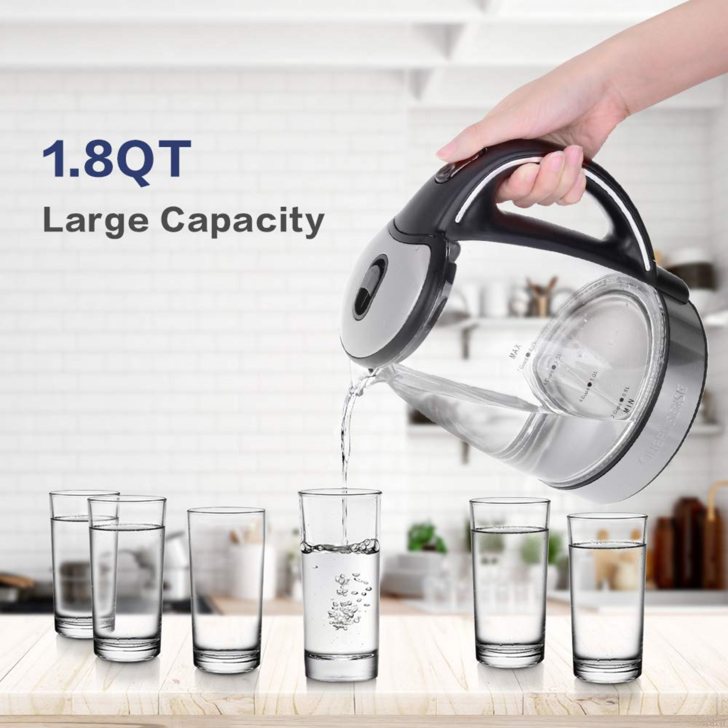 Kitchen Liter Glass Electric Kettle