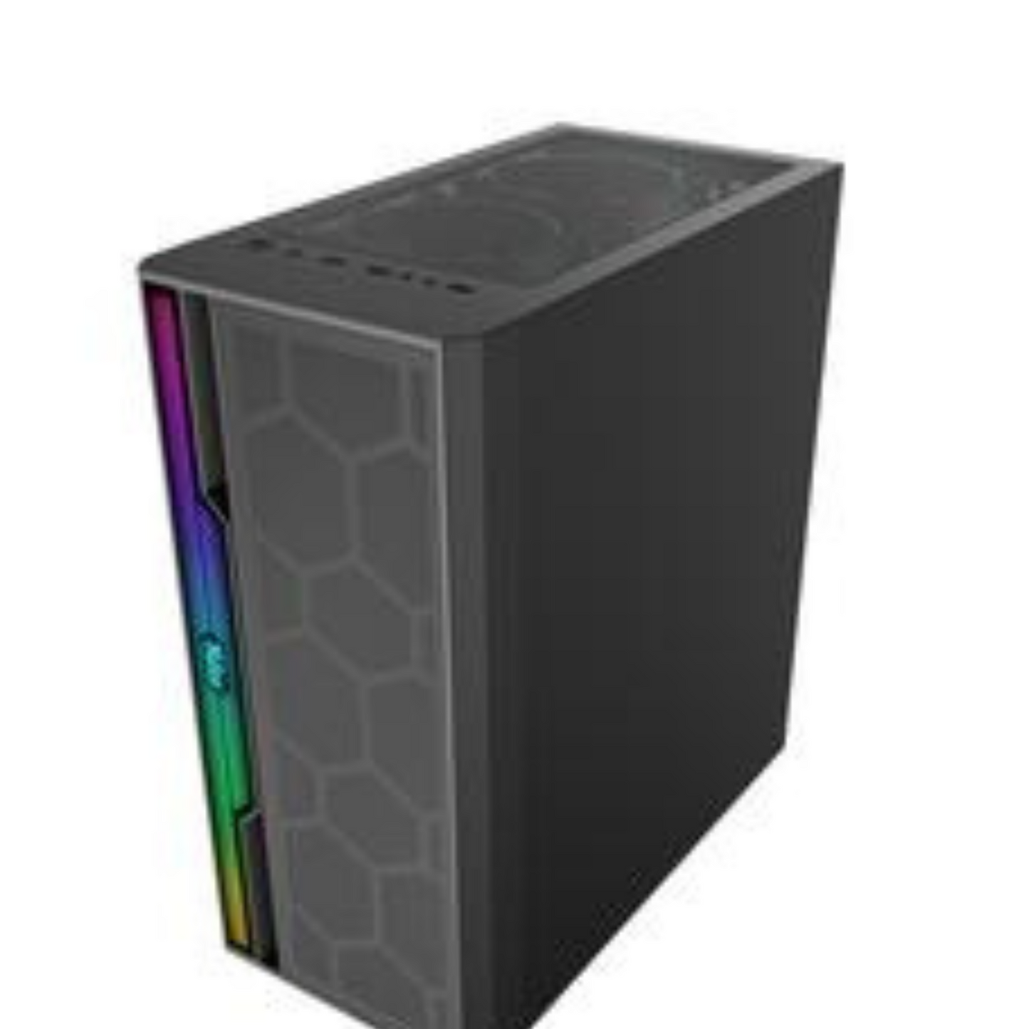 Stripe Computer Gaming Casing Tempered