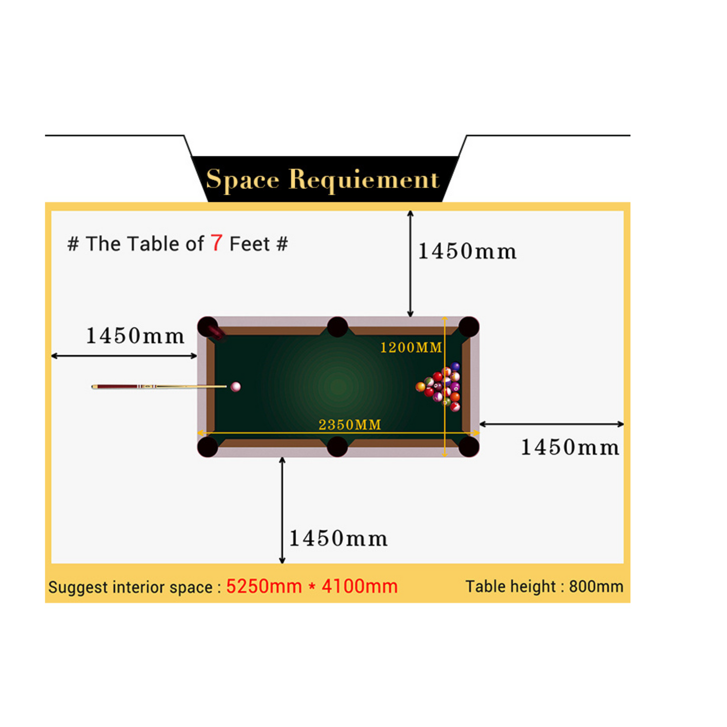 7ft, 8ft, and 9ft Pool Tables