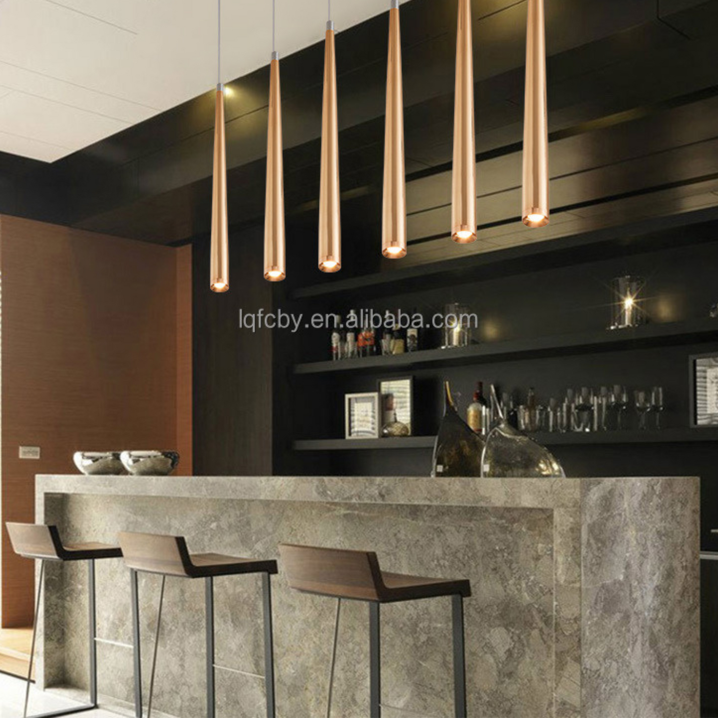 Long Tube Pendant Lights