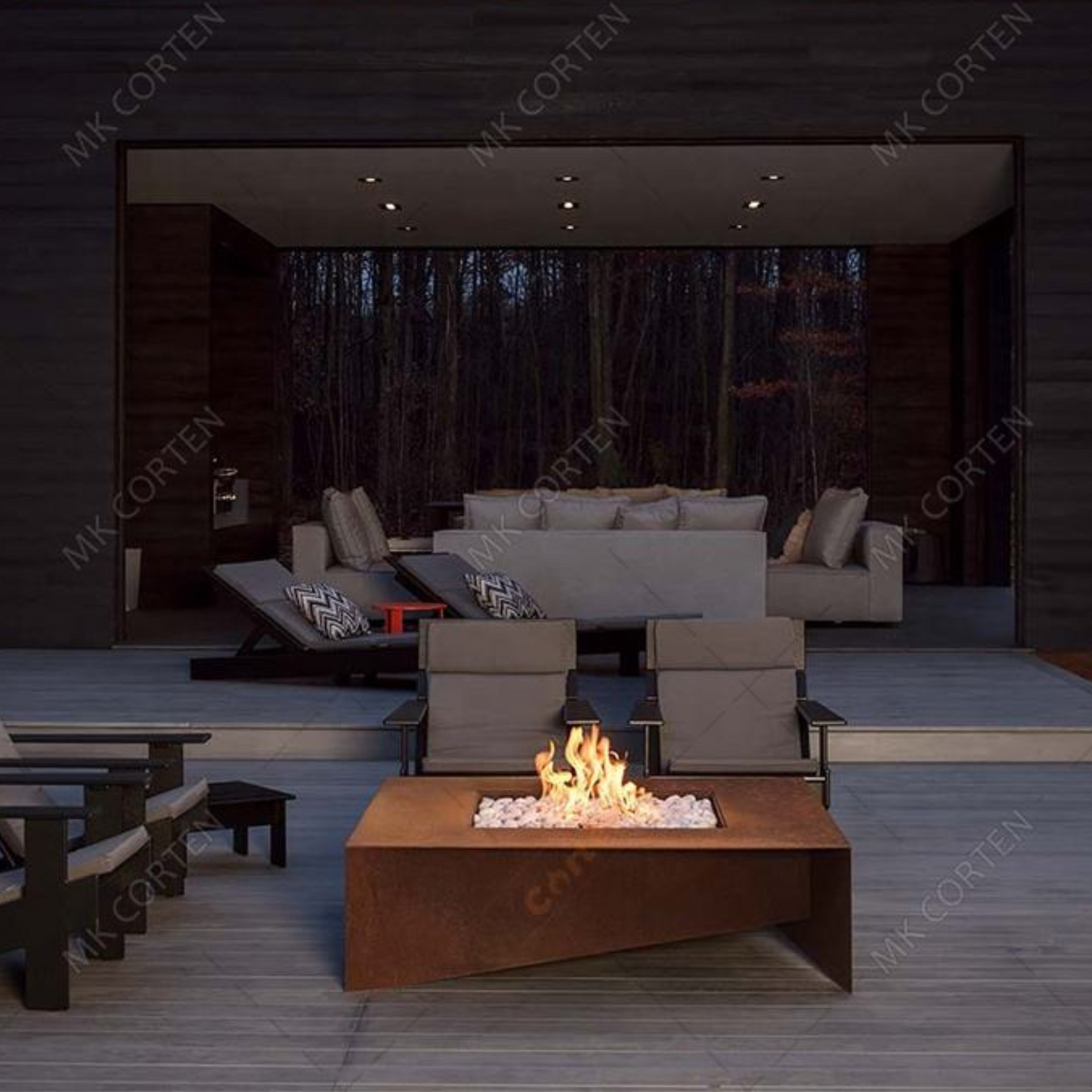 Outdoor Gas Fire Pit Table