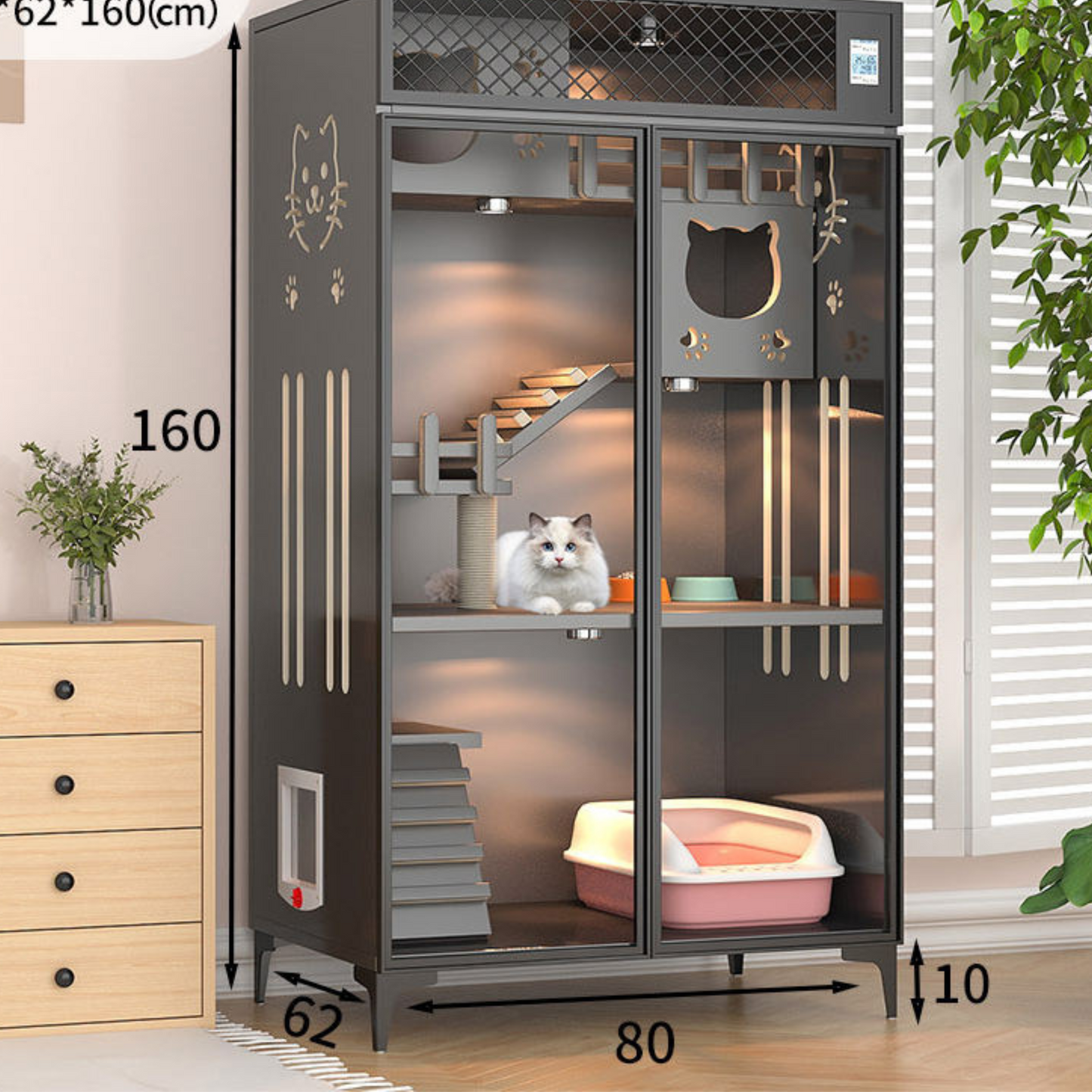 Luxury Solid Wood Cat Villas