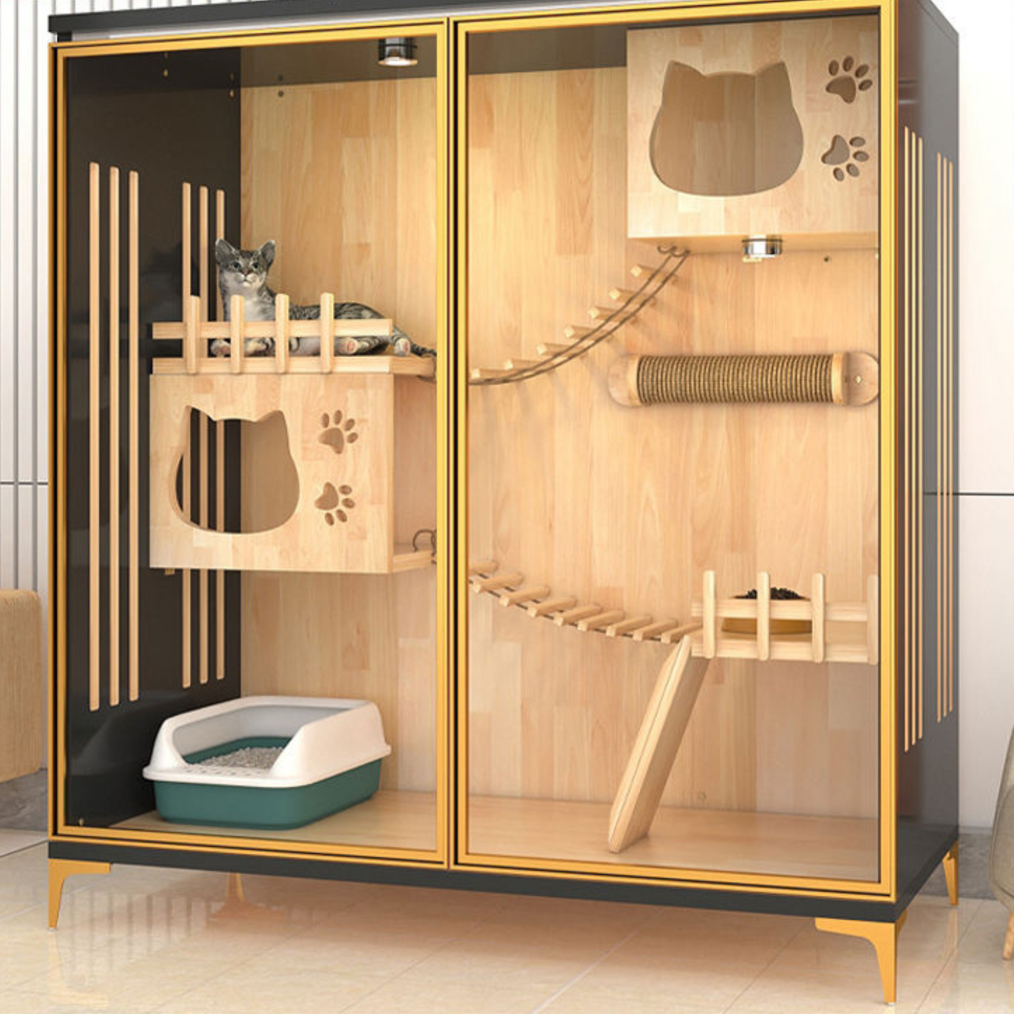 Hot Selling Wood Cat Villa