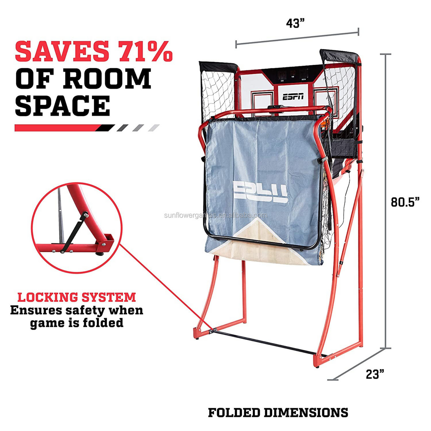 Interactive Indoor Basketball Hoop Game