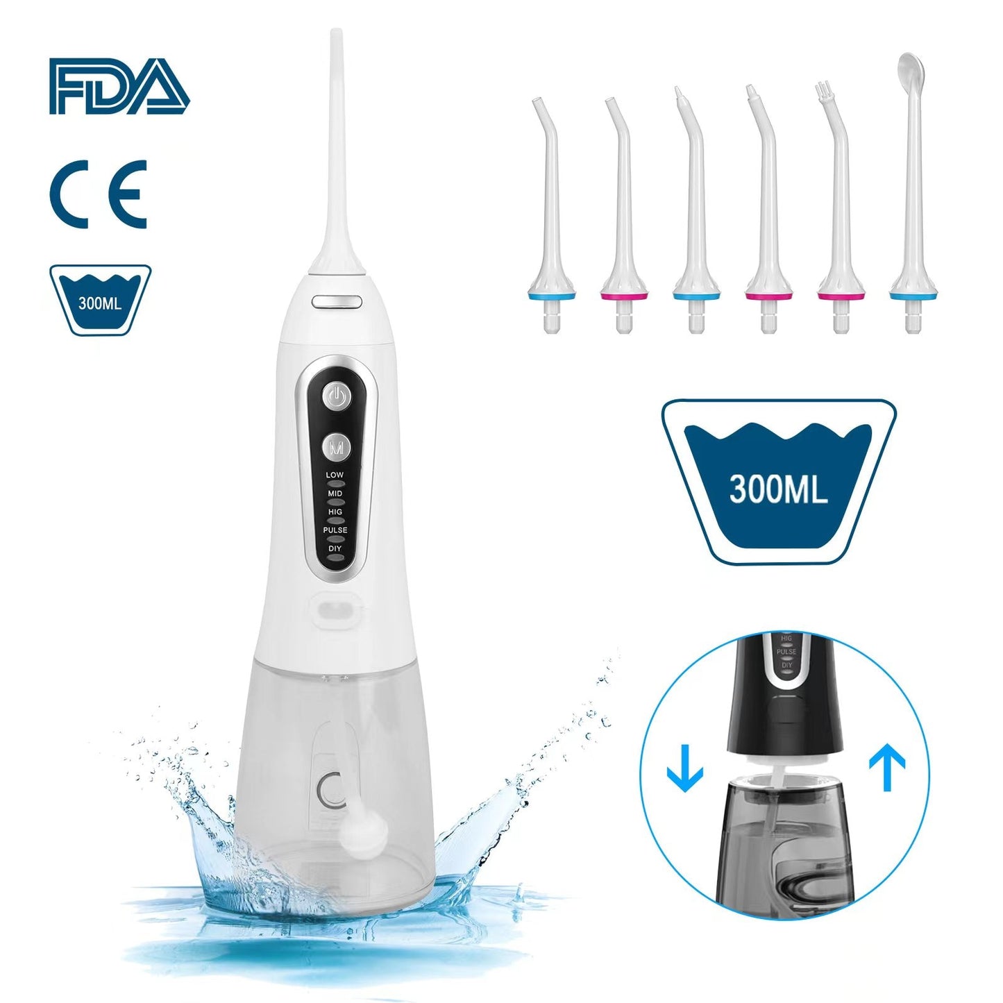 Rechargeable 5-Mode Oral Irrigator