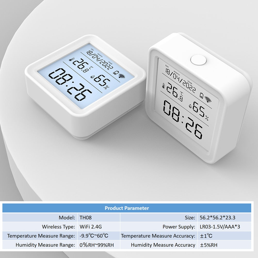 Tuya WIFI Temperature Humidity Sensor Hygrometer Thermometer