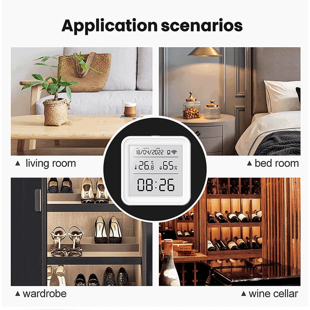 Tuya WIFI Temperature Humidity Sensor Hygrometer Thermometer