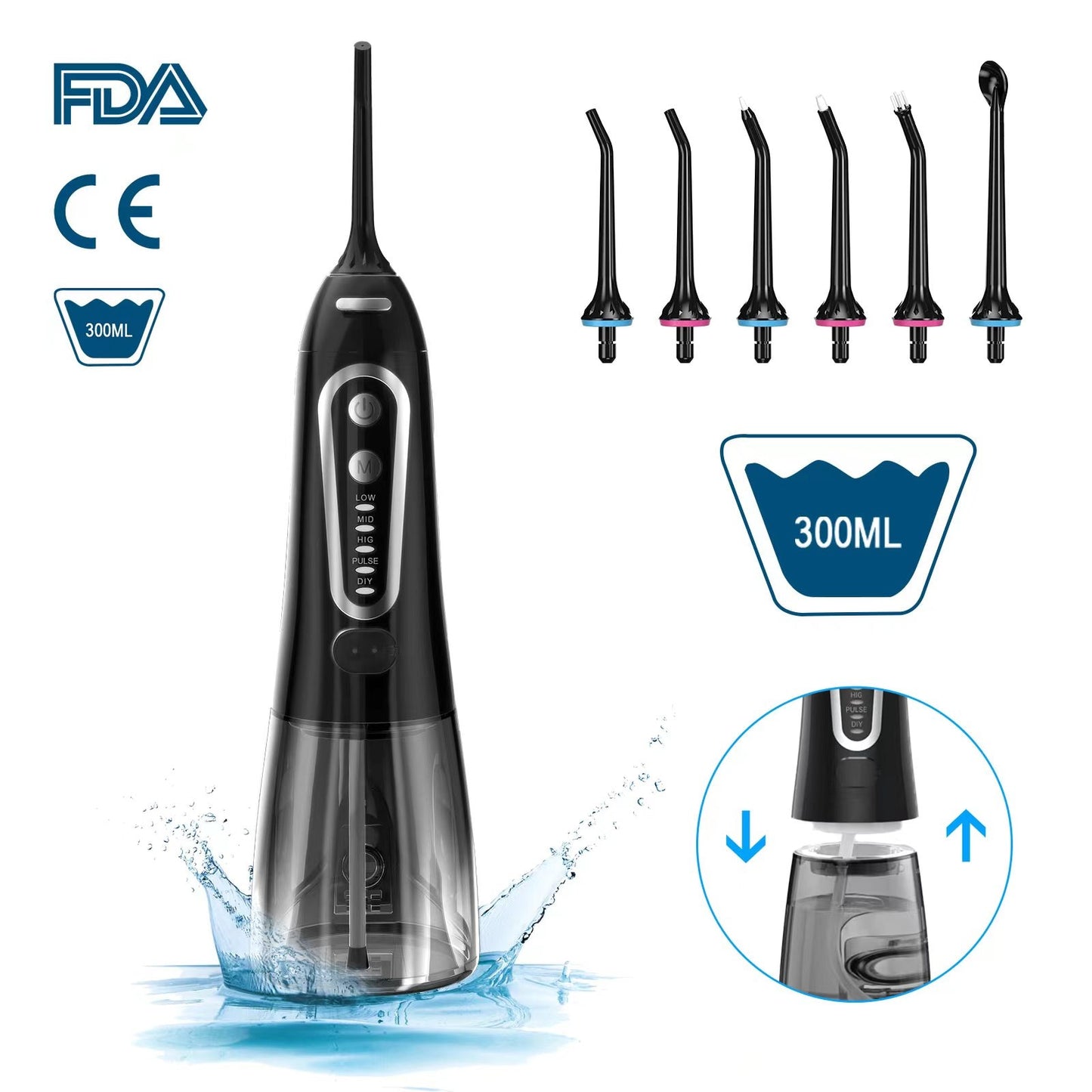 Rechargeable 5-Mode Oral Irrigator