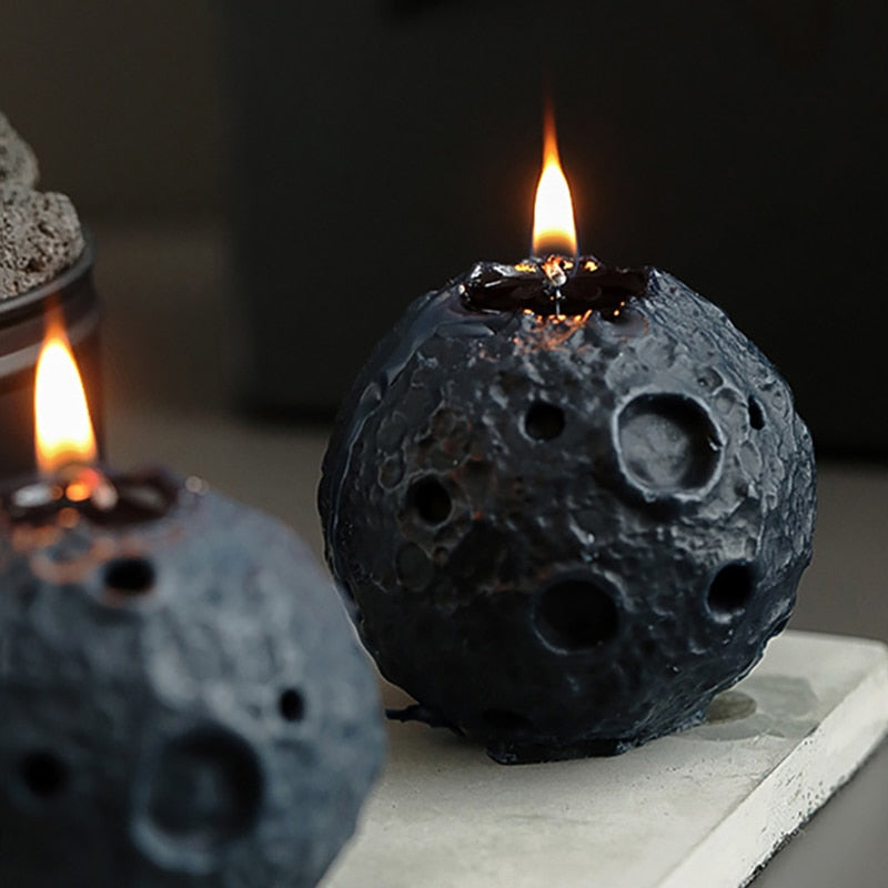 Moon-Shaped Scented Candle