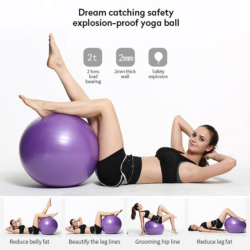 Thickened Explosion-proof Pilates Balance Ball