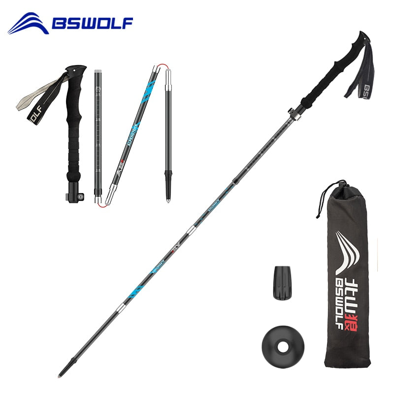 Folding Trekking Poles Ultralight Nordic Walking Stick
