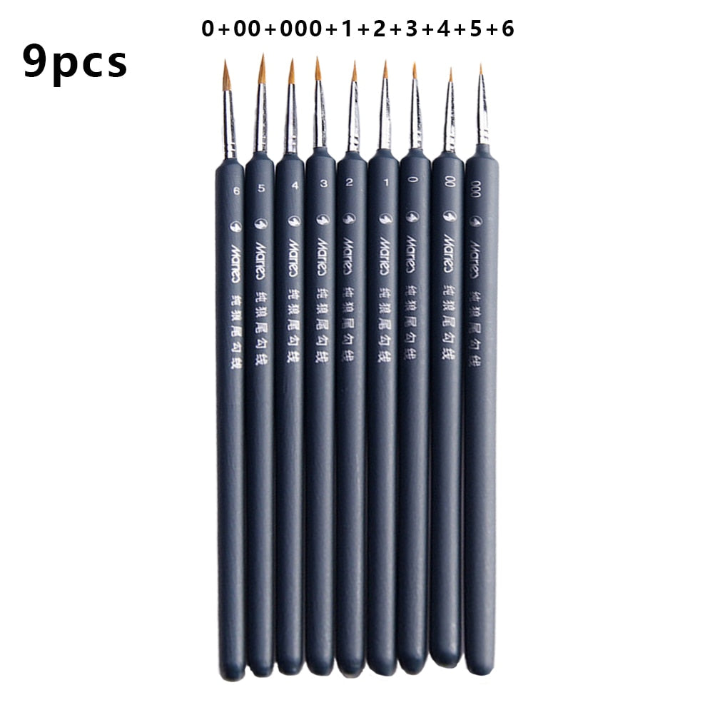 Professional Wolf Fine Painting Pen Nylon Hair Brush