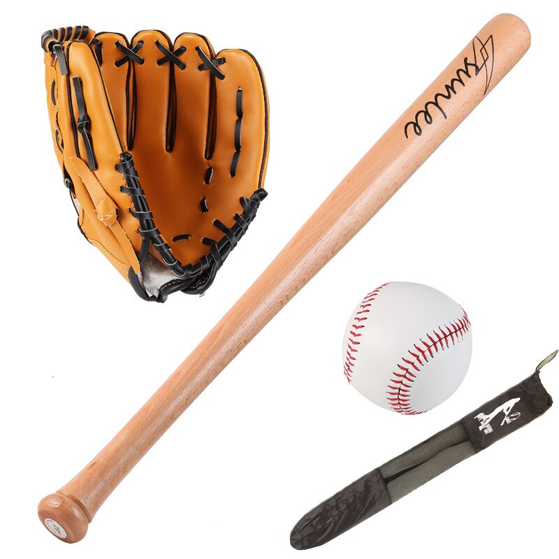 25-Inch Wood Baseball Bat Set