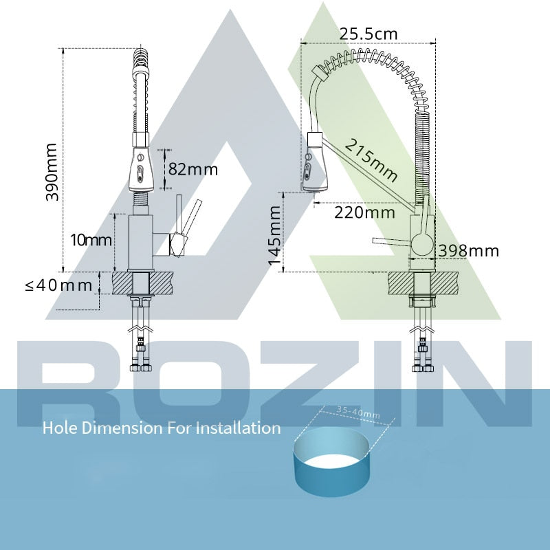 Sleek Matte Black Mixer Tap