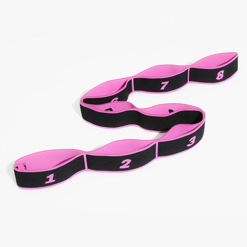 Yoga Pull Strap Belt Polyester Latex Elastic Latin