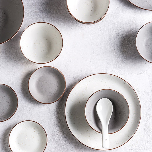 32-Piece Nordic Style Ceramic Plate Set