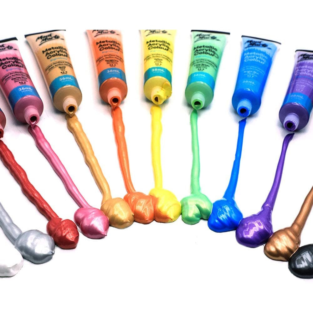 Premium Metallic Acrylic Paint Set
