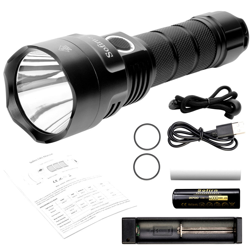 21700 LED Flashlight