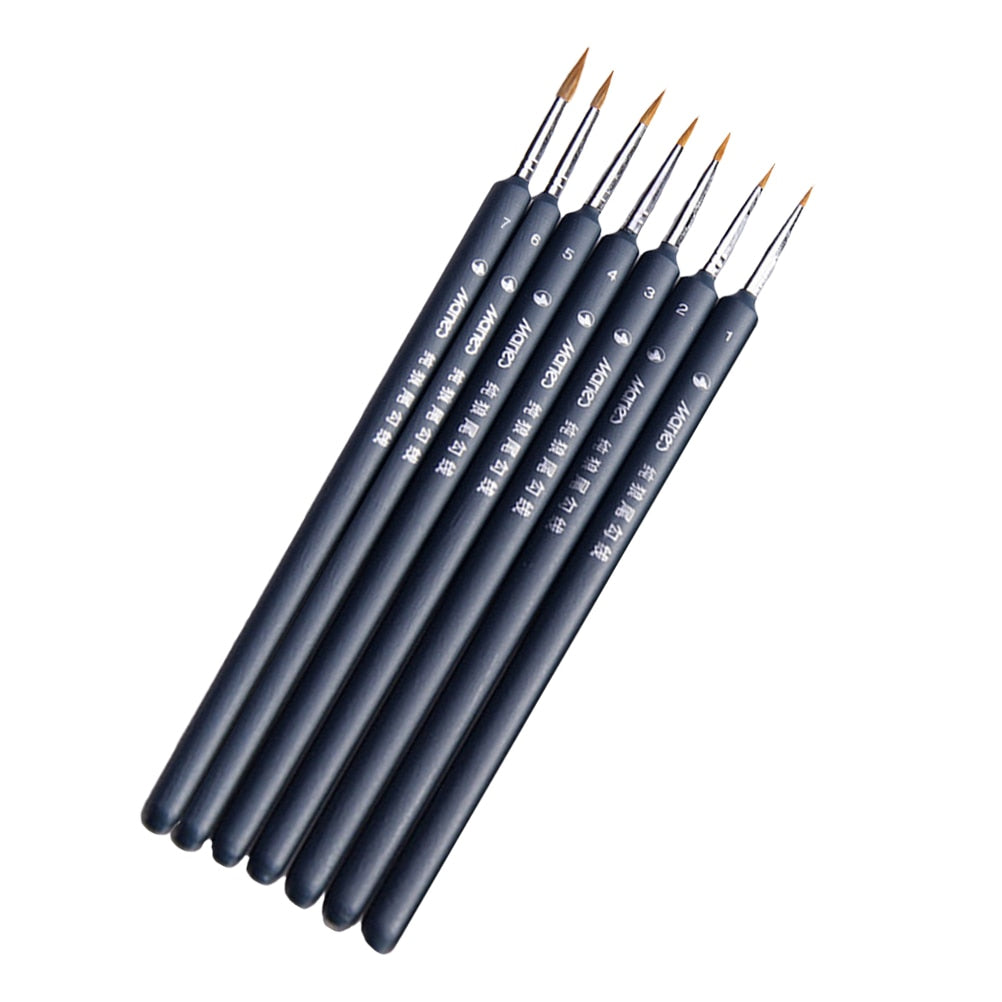 Professional Wolf Fine Painting Pen Nylon Hair Brush
