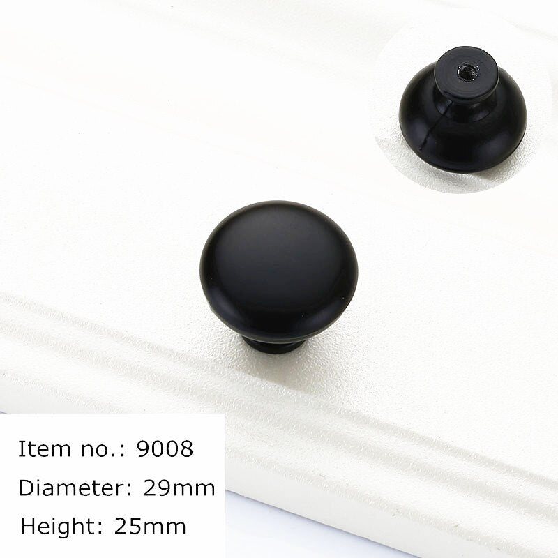 Black Gold Brushed Stainless Steel Cabinet Door Knobs