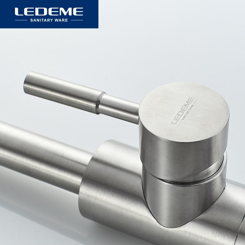 LEDEME Stainless Steel Single Handle Faucet