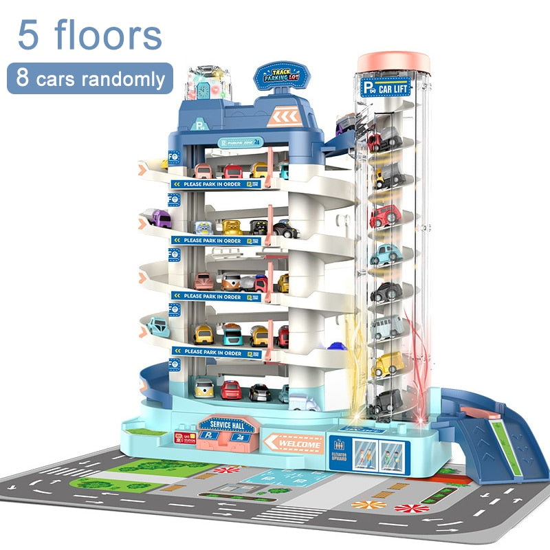 Electric Track Parking Building