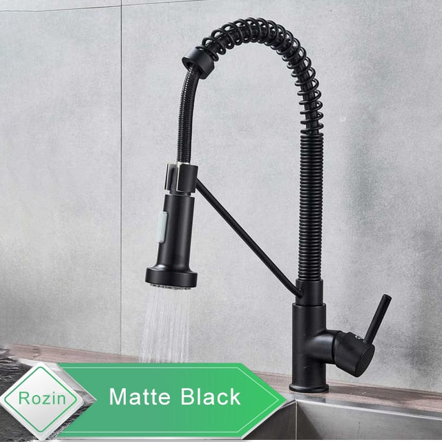 Sleek Matte Black Mixer Tap