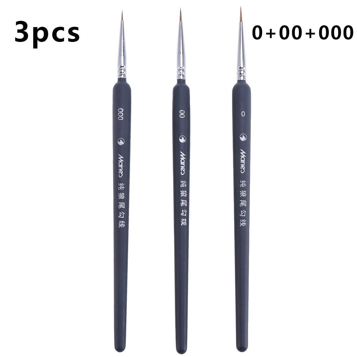 Professional Wolf Fine Painting Pen Nylon Hair Brush
