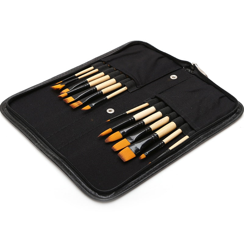 14 pcs Professional Paint Brushes Different Shape