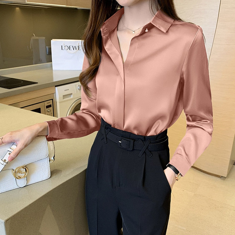 Stylish Long Sleeve Woman Blouses