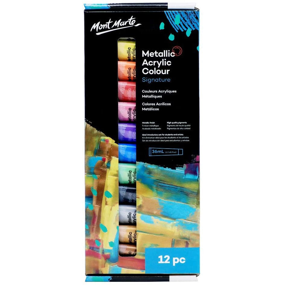 Premium Metallic Acrylic Paint Set