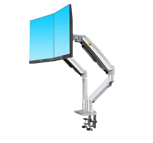 NB F195A Dual Monitor Mount - Gas Spring Arm