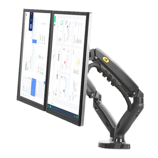 NB F160 Gas Spring Dual Monitor Arm 2 USB 3.0 Ports