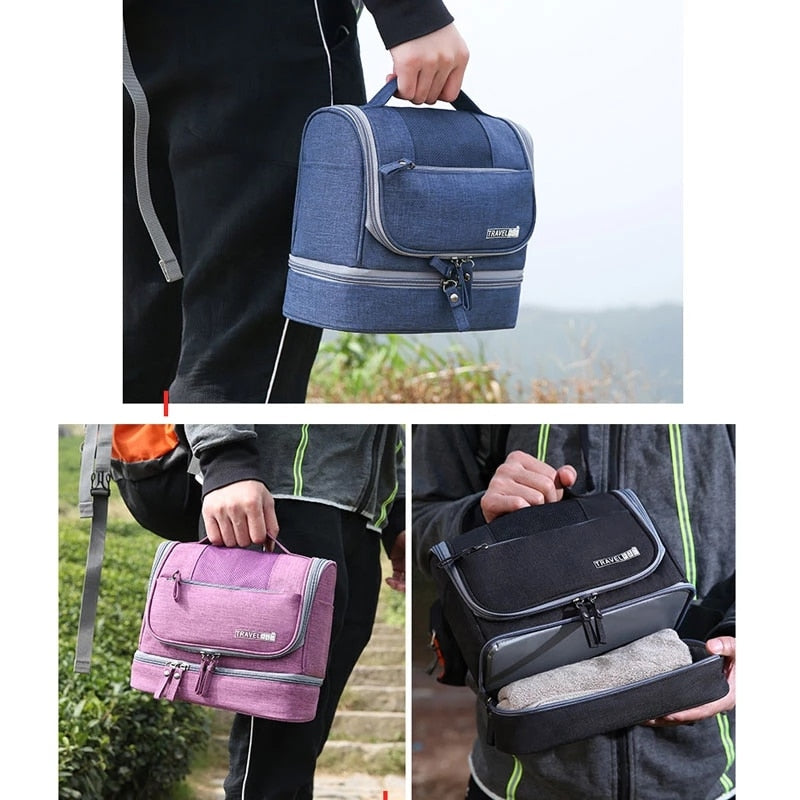 Oxford Hanging Men's Make Up Bag