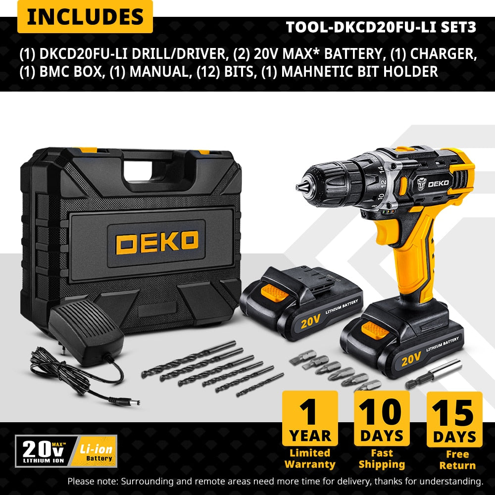 Powerful Cordless Drill Power Tools